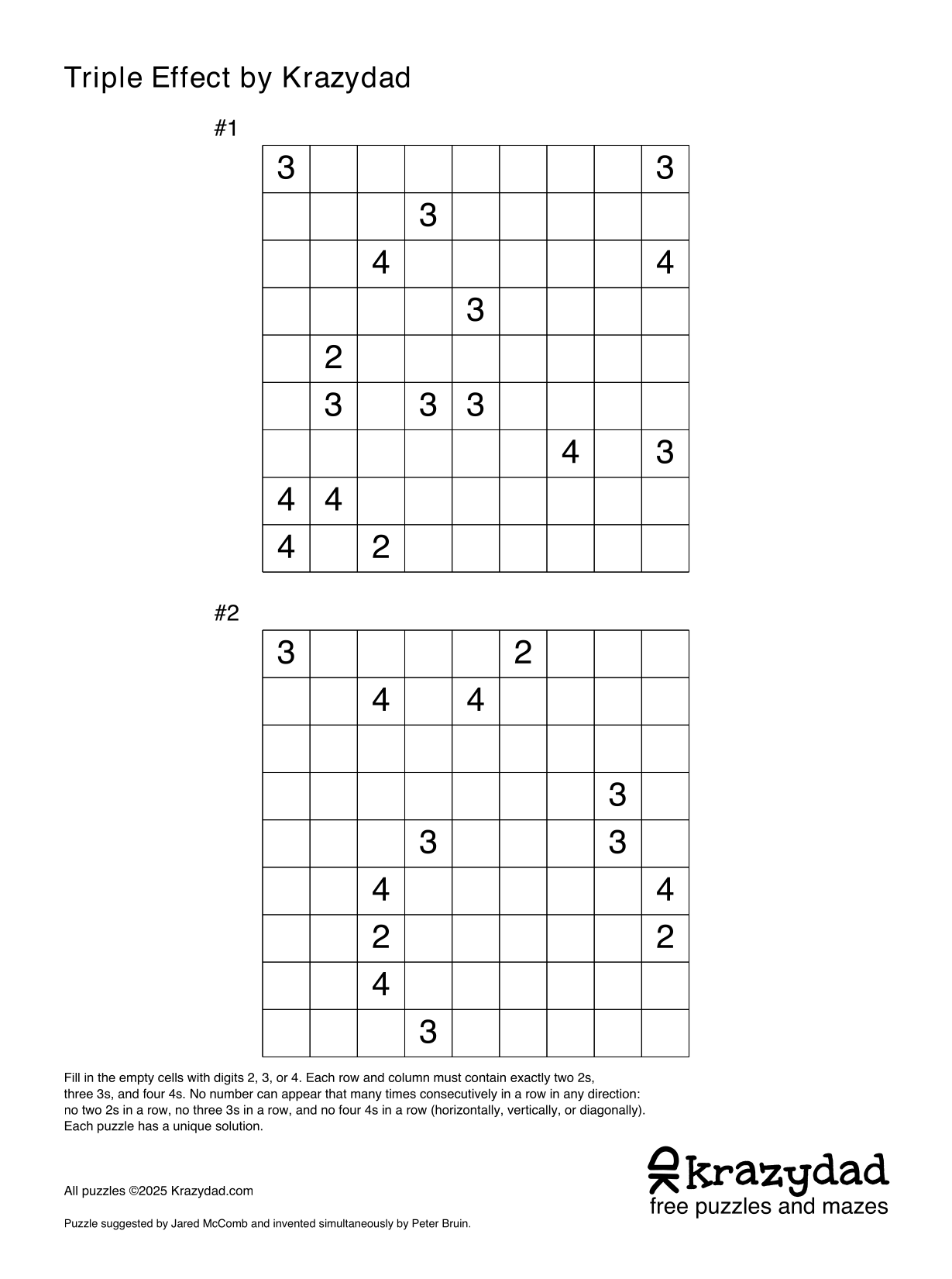 Triple Effect puzzle sample