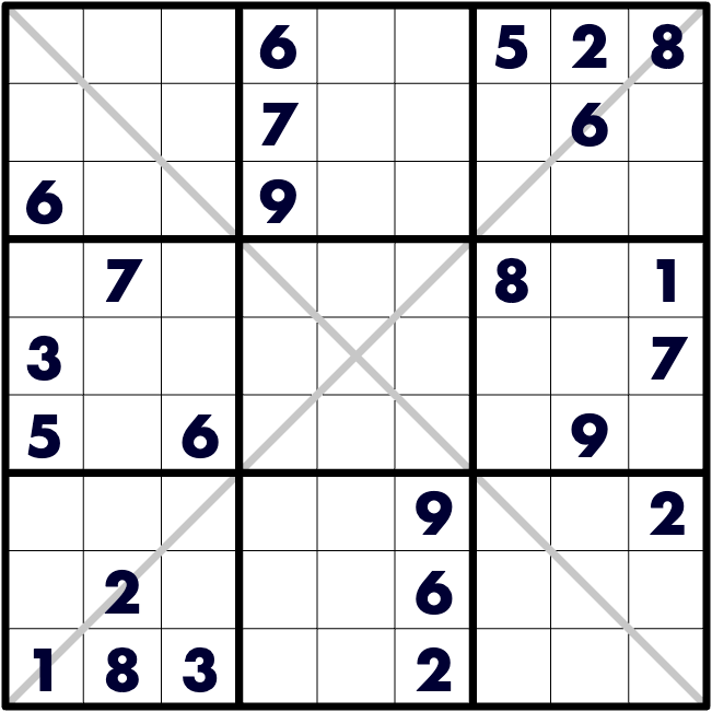 Interactive X Sudoku by KrazyDad